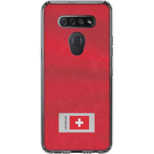 Switzerland Soccer Flag LG K51/Q51 Clear Case